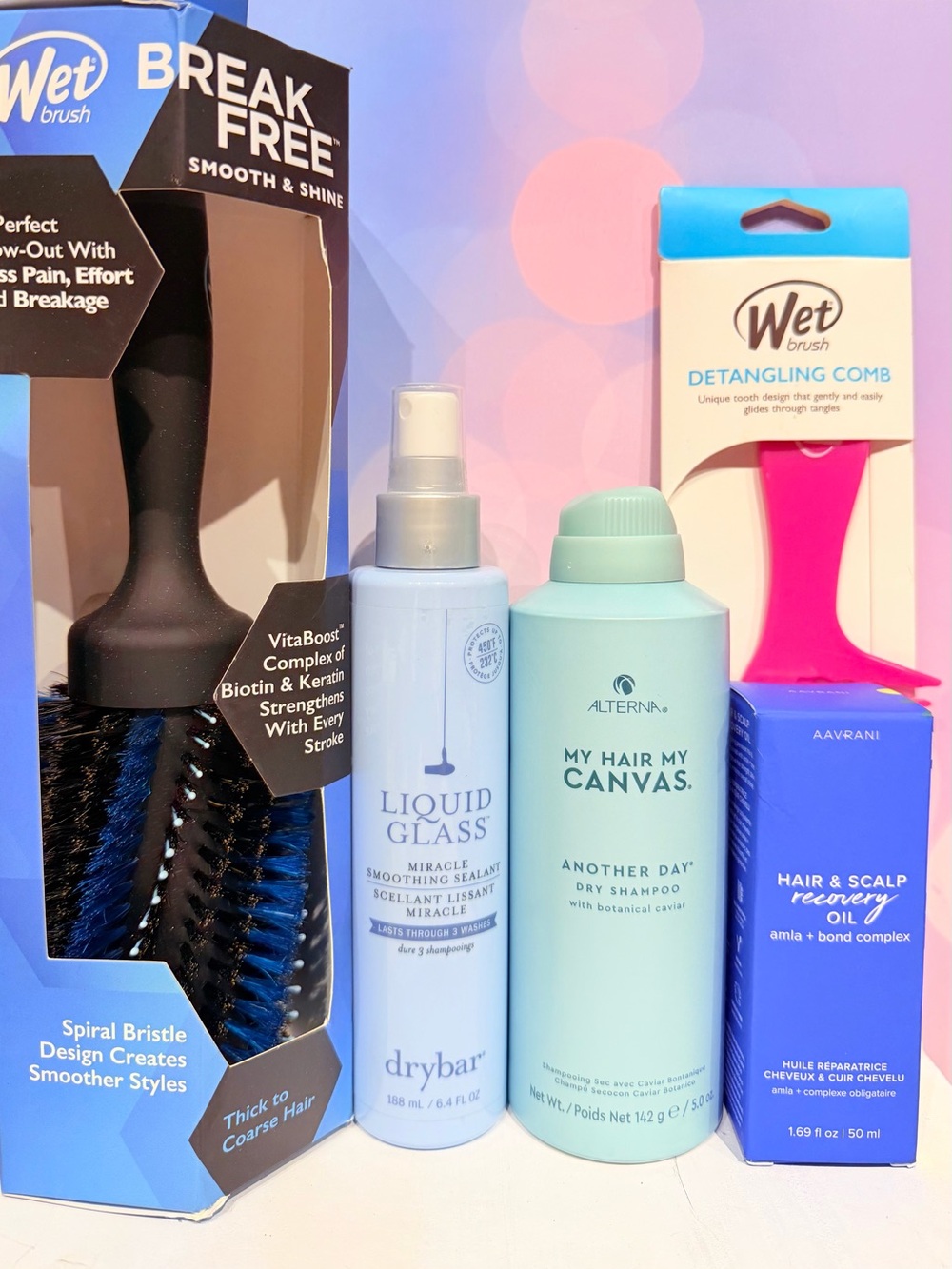 NWT Haircare Bundle Drybar Alterna Wet Aavrani Dry Shampoo Smoothing Treatment